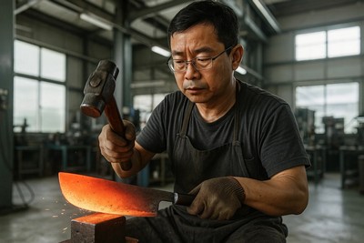 Taiwan knife making factory image